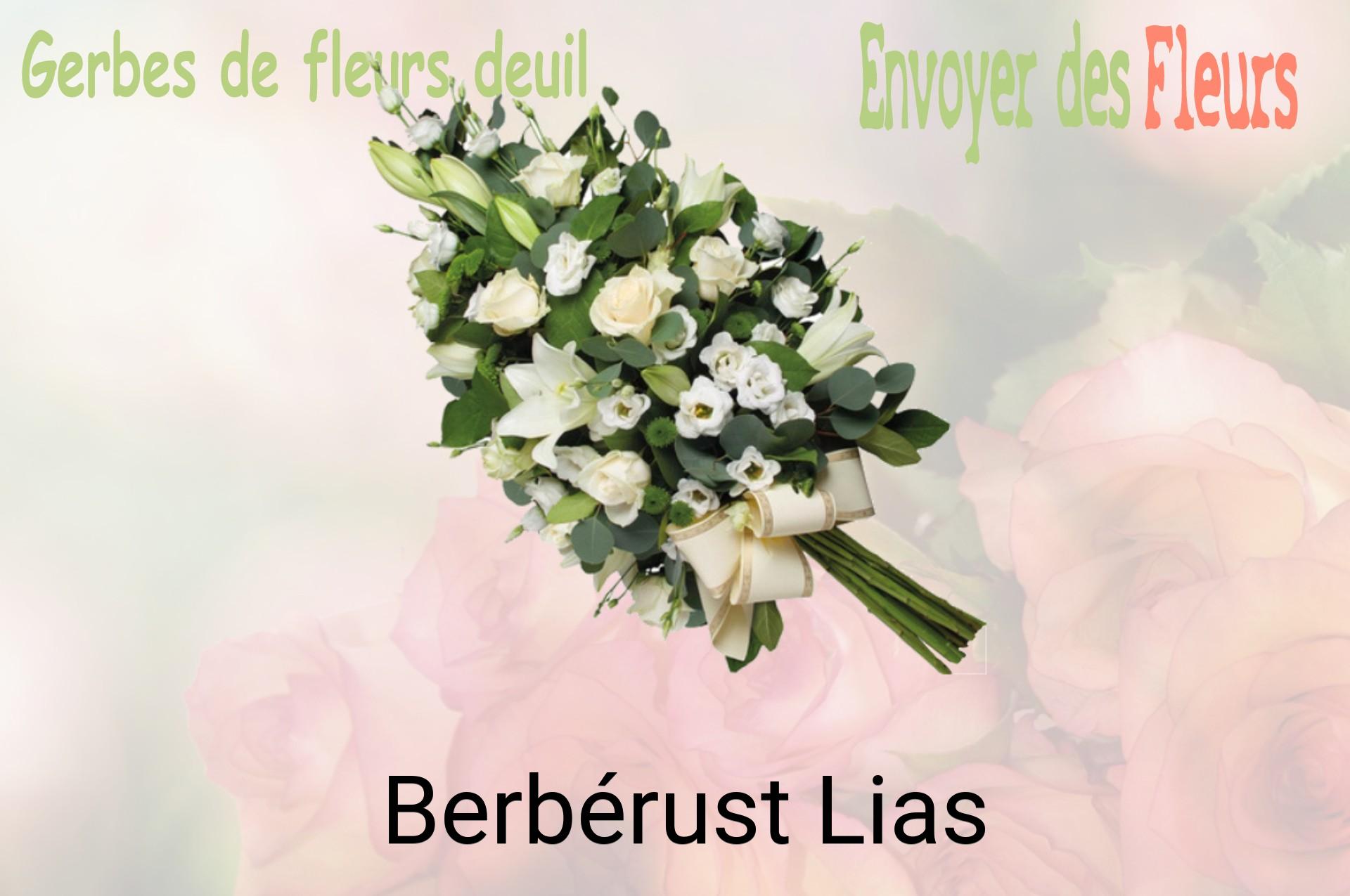 Gerbe de fleurs de deuil livrée à Berbérust-Lias